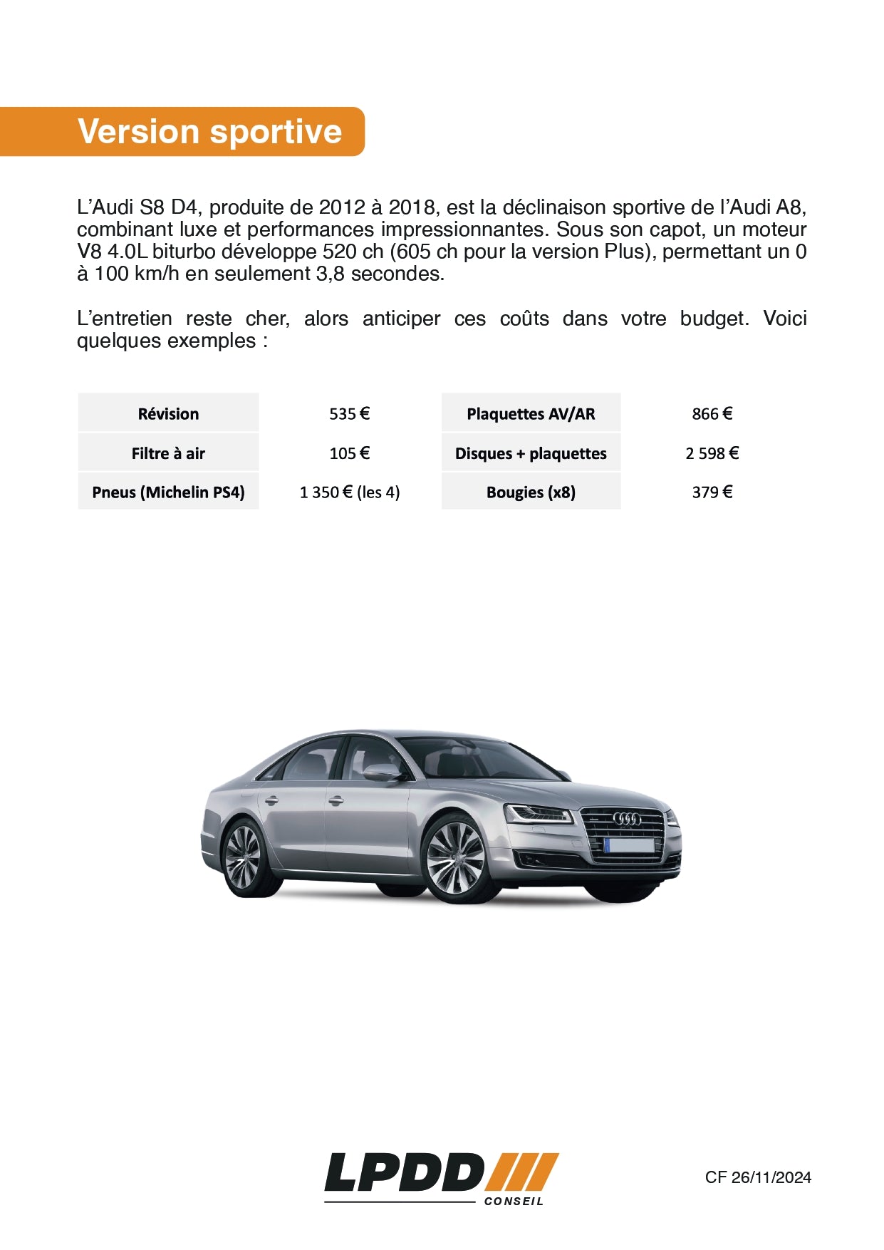 Audi A8 (D4) (2010 - 2017)