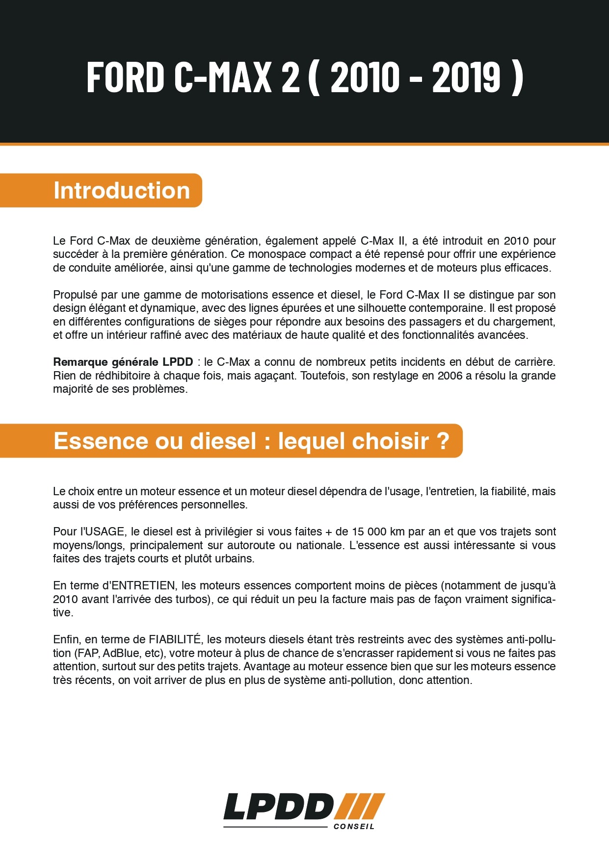 FORD C-MAX 2 (2010 - 2019)