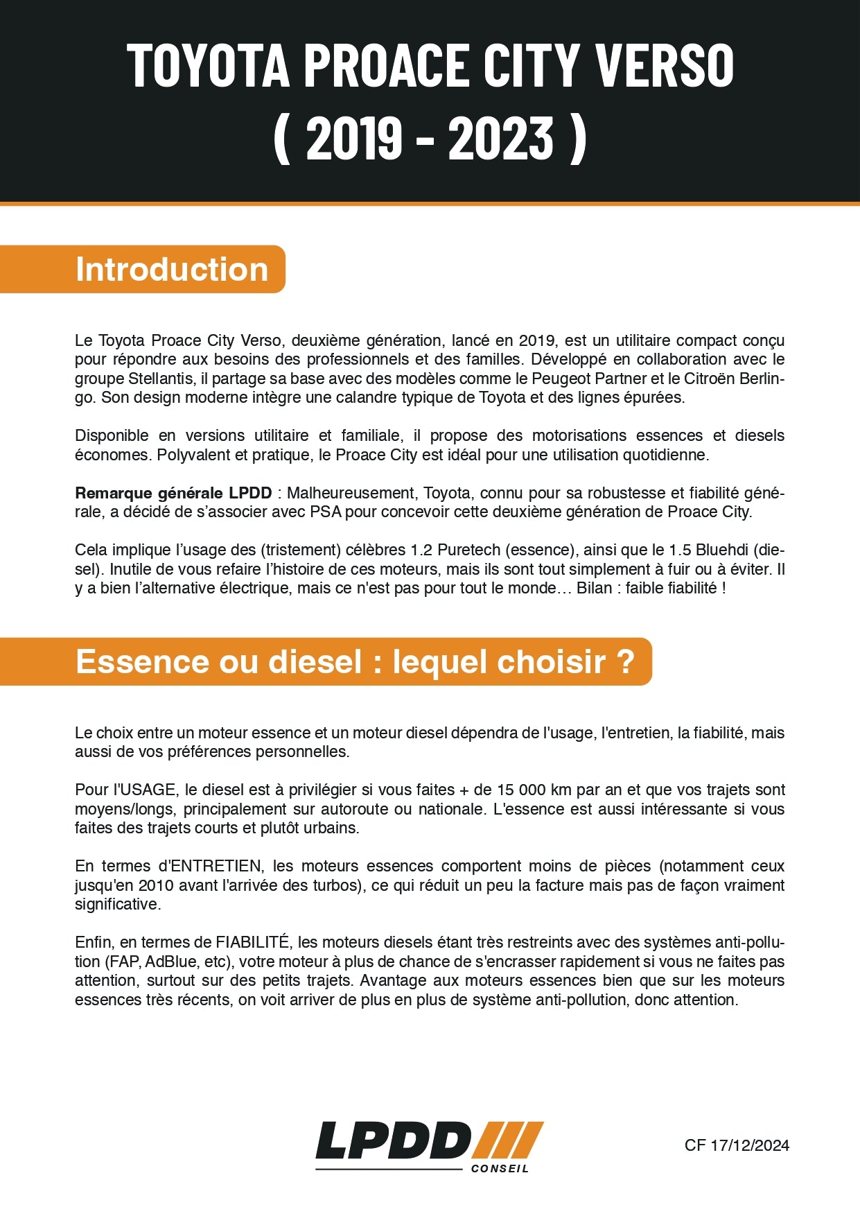 Toyota Proace City Verso (2019 - 2023)